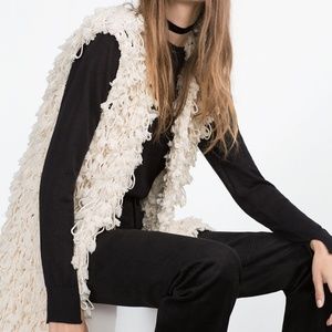 Zara Braided Knot knit Waistcoat Vest